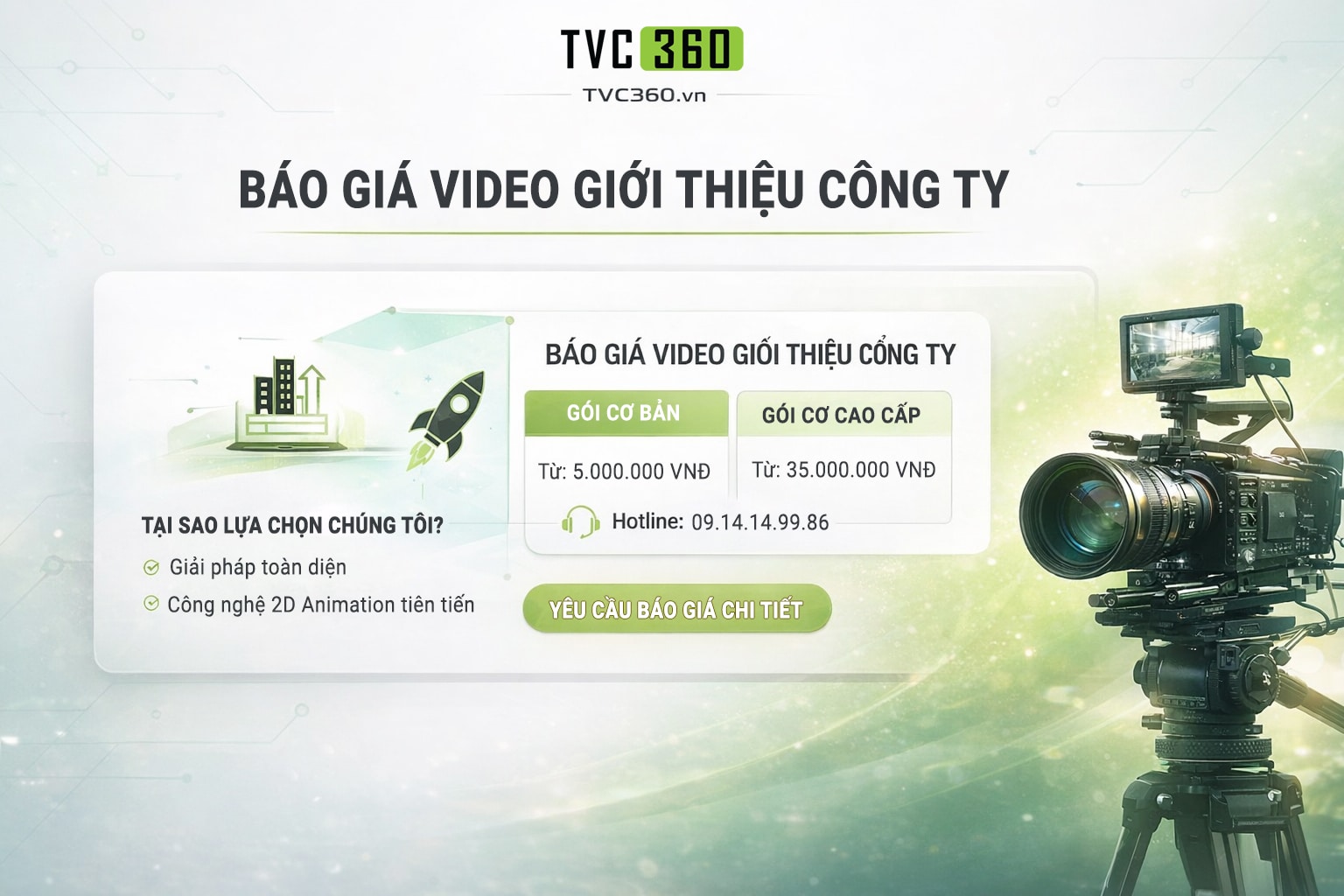 Báo Giá Video Giới Thiệu Công Ty