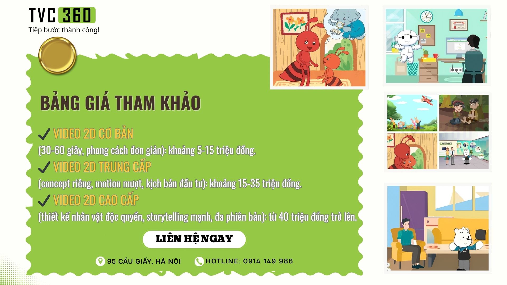 Chi phí sản xuất video 2D Animation cho doanh nghiệp năm 2026: Bảng giá & cách tối ưu ngân sách 2 chi phí sản xuất video 2D