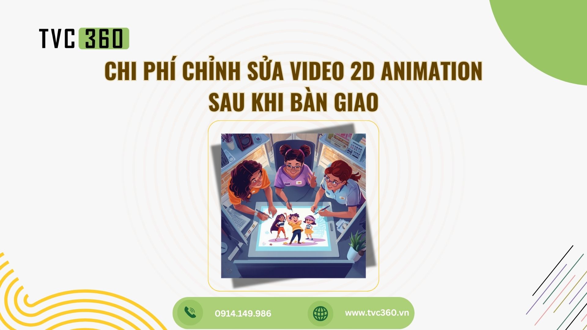 Chi phí chỉnh sửa video 2D Animation