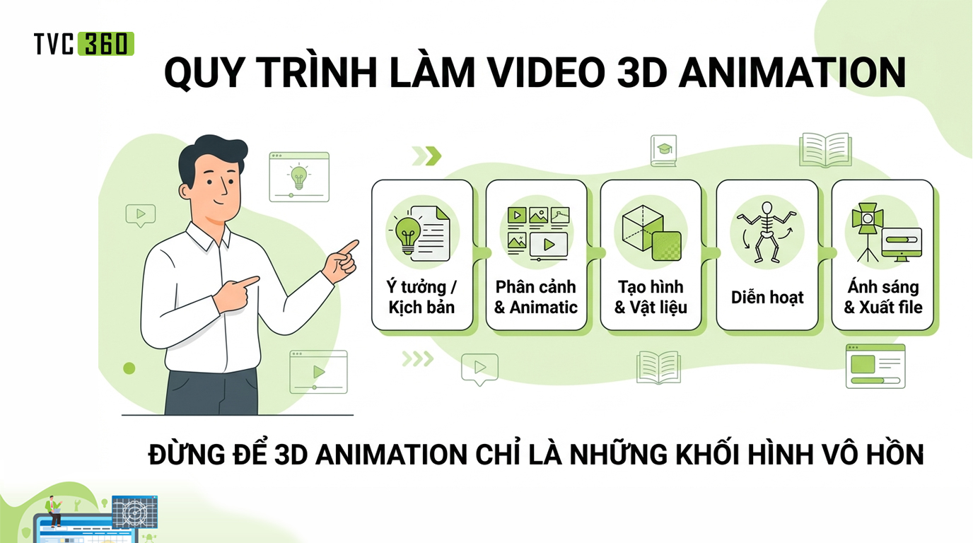 Quy trình làm video 3D Animation