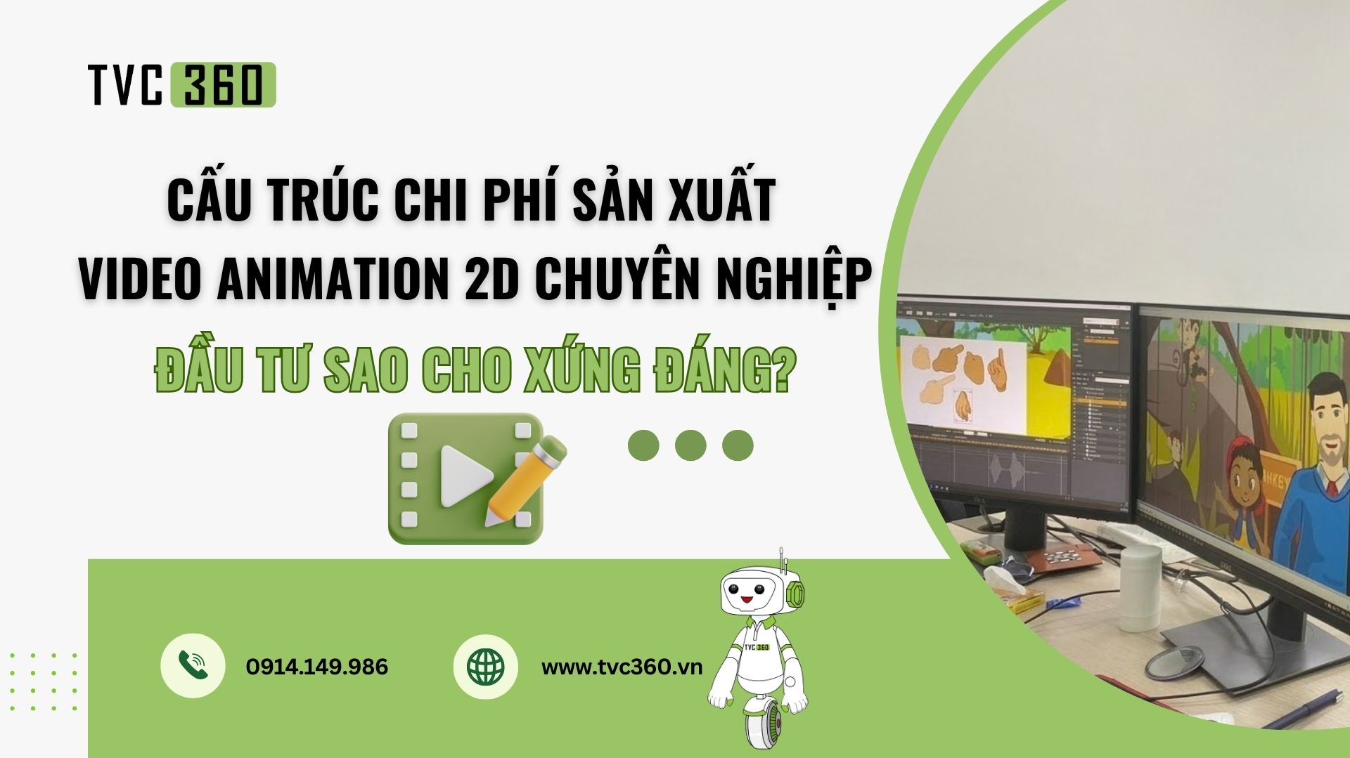 chi phí sản xuất video animation 2D
