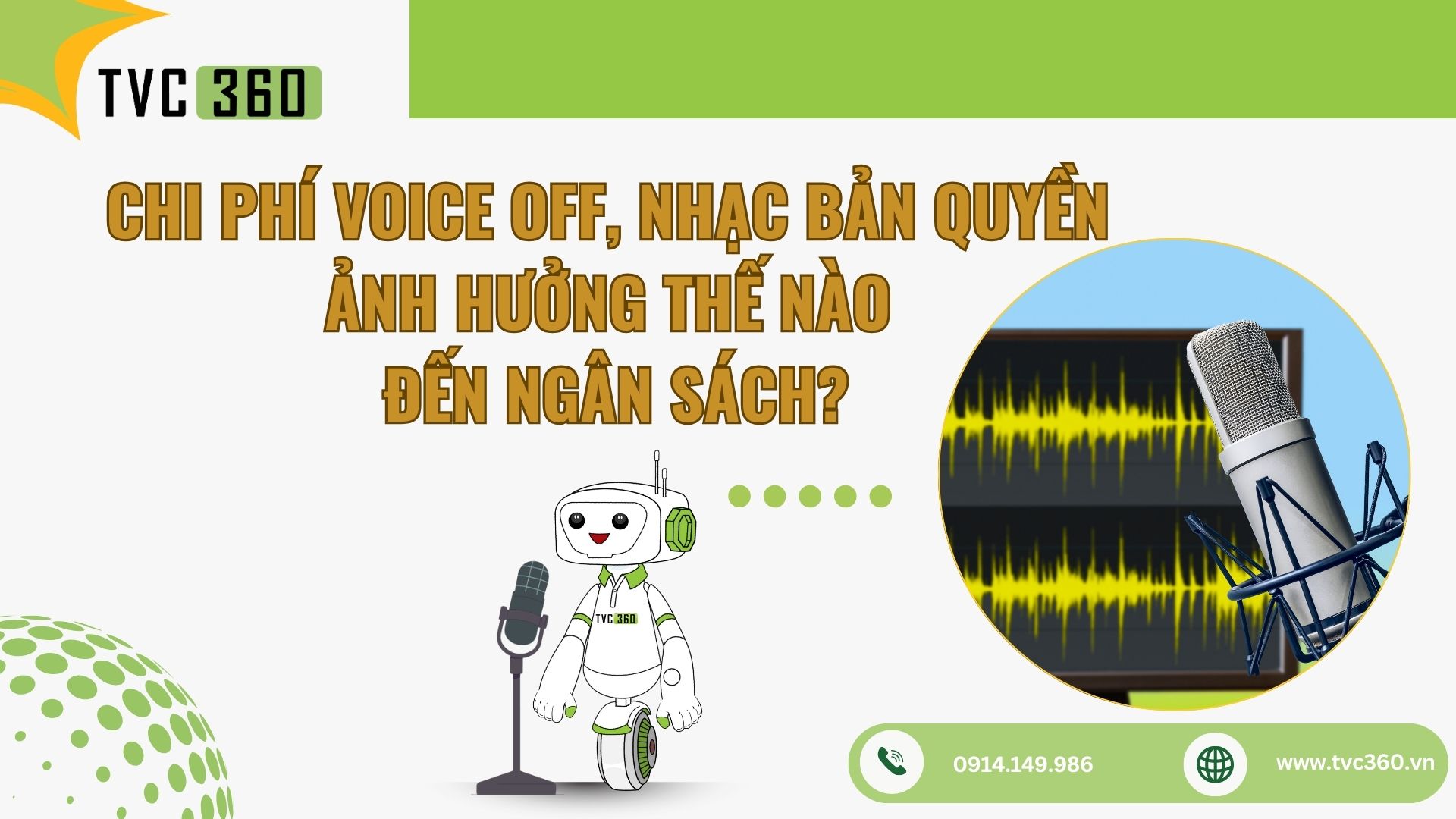 chi phí voice off nhạc bản quyền video 2D animation
