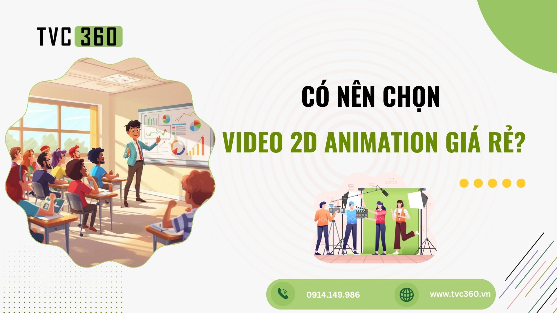 video 2D Animation giá rẻ
