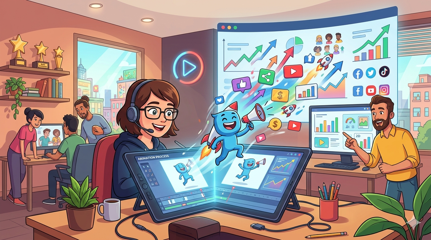 Khi nào nên chọn video 2D animation thay vì TVC quay thật để tối ưu hiệu quả marketing? 3 Khi nào nên chọn video 2D animation thay vì TVC quay thật