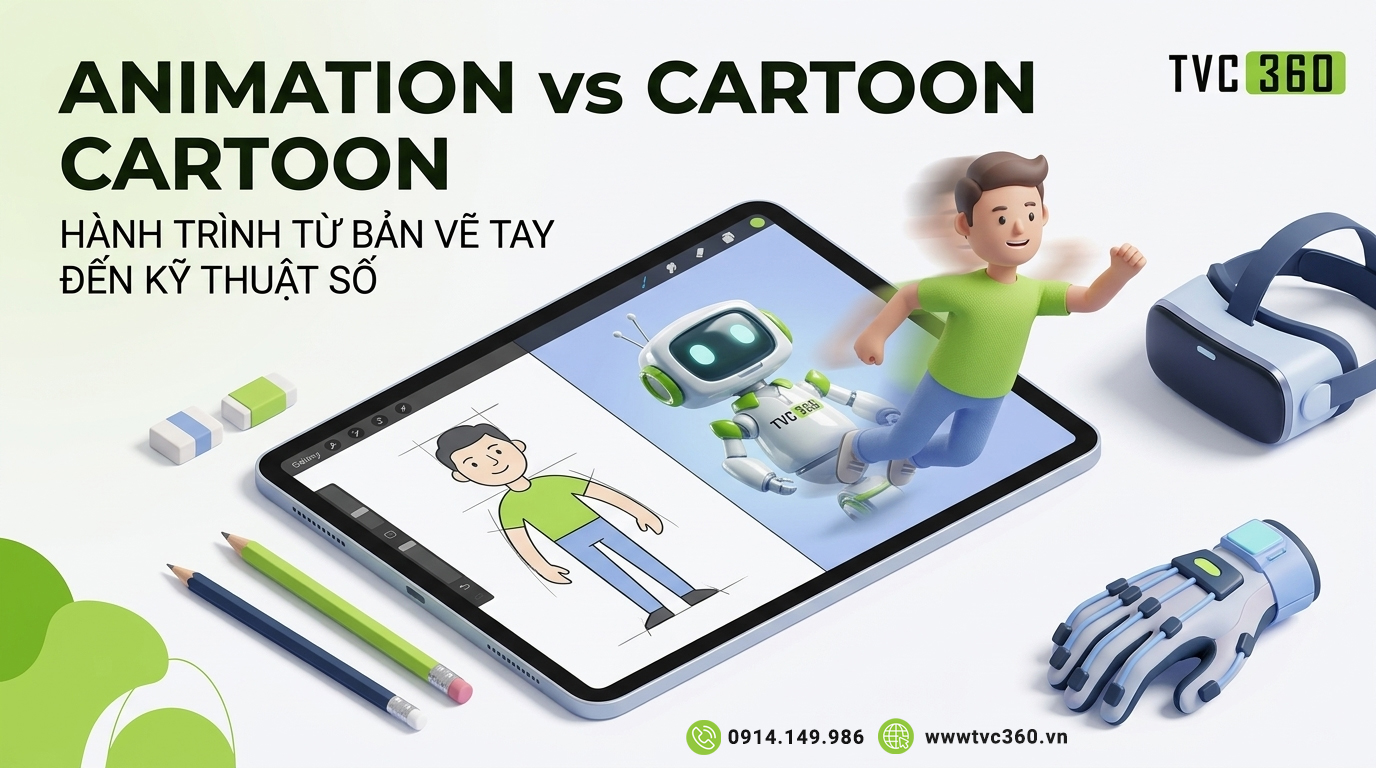Sự Khác Biệt Giữa Animation và Cartoon