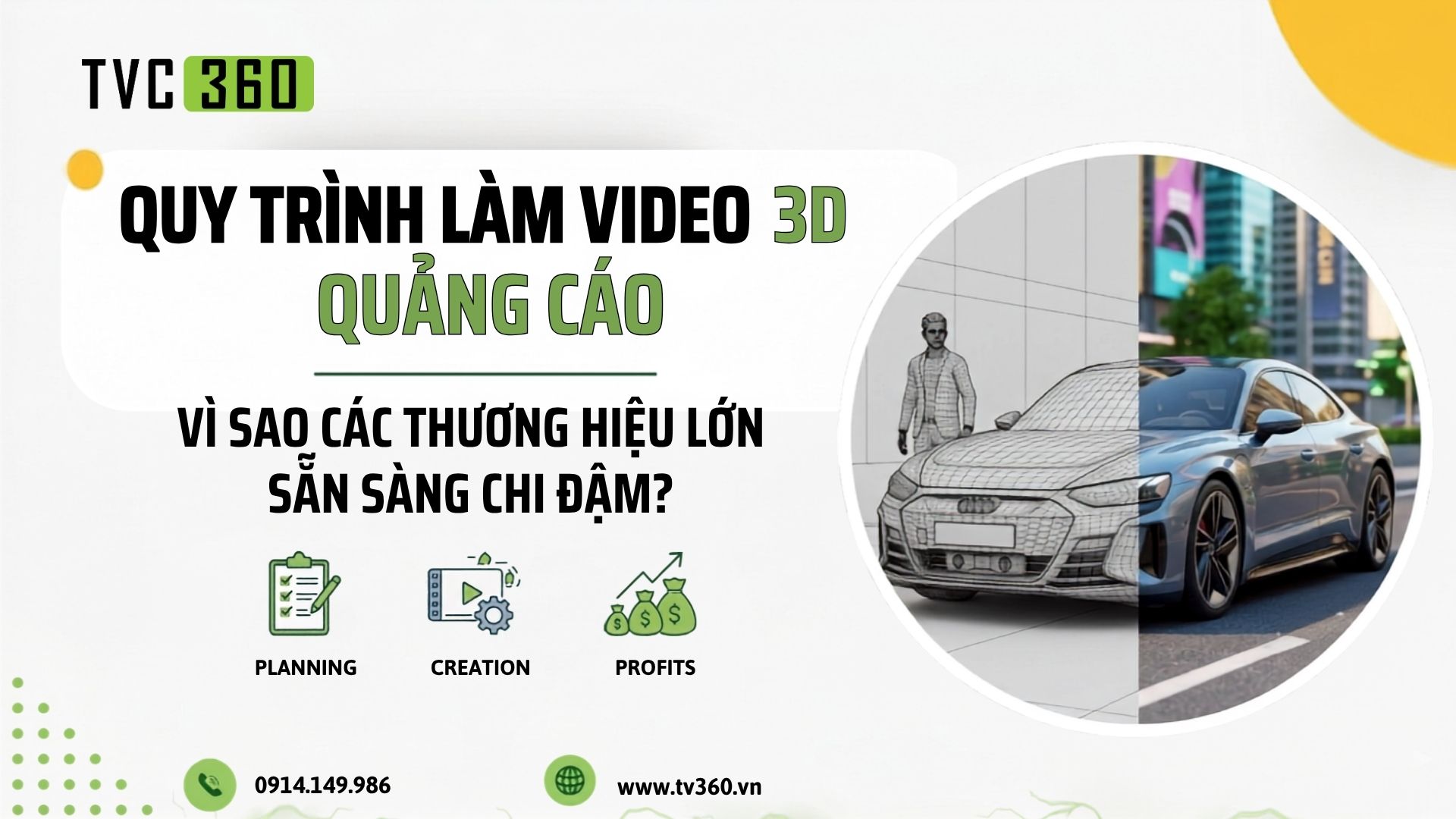 Quy trình làm video 3D quảng cáo